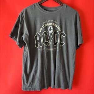 ACDC‎ Live at Donnington Park 1992 T Shirt Gray Extra Large XL Band Tee